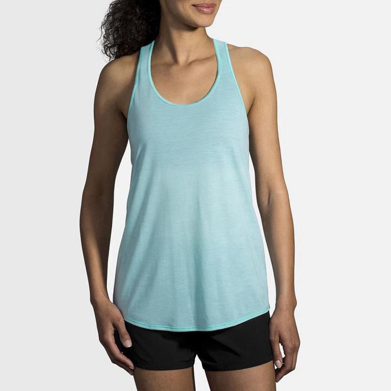 Brooks Distance - Camiseta Sin Mangas Mujer - Azules (BO5479231)